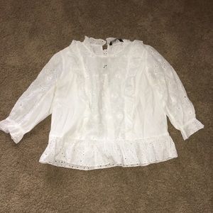 Lace blouse zara